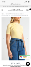 Load image into Gallery viewer, Stretch Jersey Top with Front Ruched Detail
