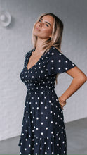 Load image into Gallery viewer, Polka Dot Dress -  Navy blue
