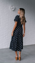 Load image into Gallery viewer, Polka Dot Dress -  Navy blue
