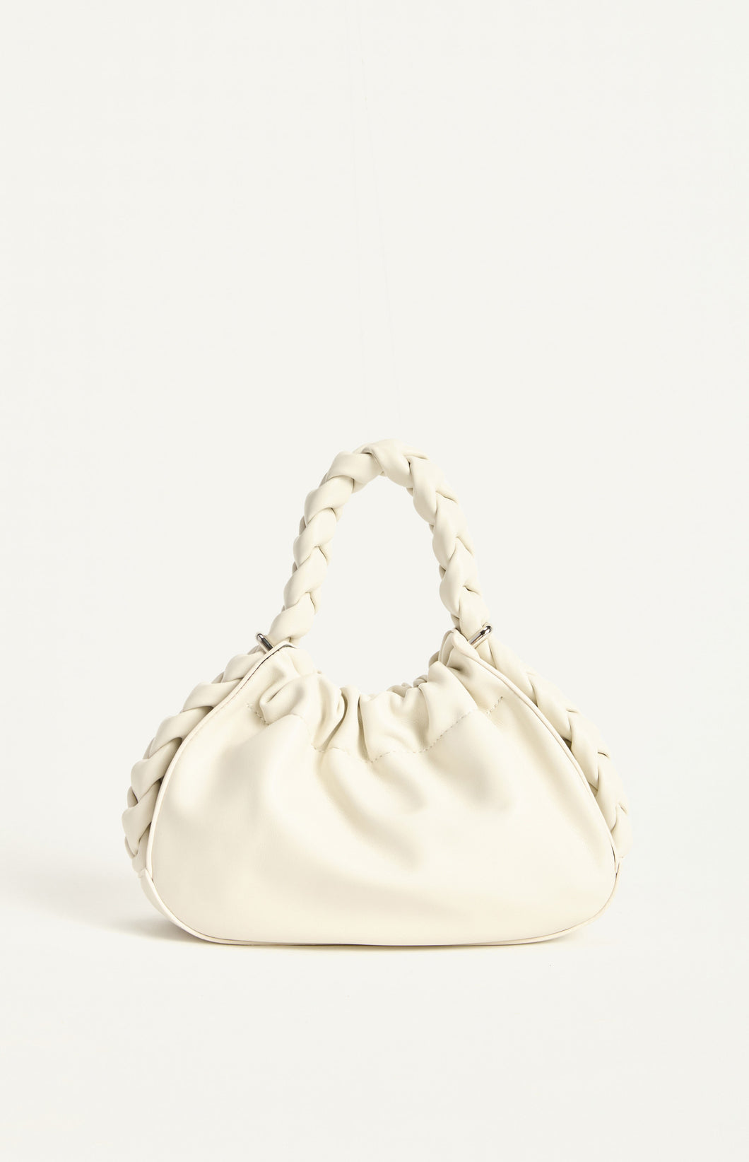 Plait Handle Bag with Detachable Adjustable Strap