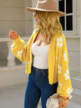 Load image into Gallery viewer, Fluffy Daisy Cardigan- Yellow
