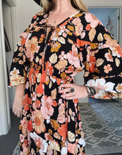 Load image into Gallery viewer, Eclectic Bohemian Goddess Gown Coral Night
