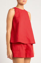 Load image into Gallery viewer, Cotton Linen Panel Stitching Detail Top And Shorts Set
