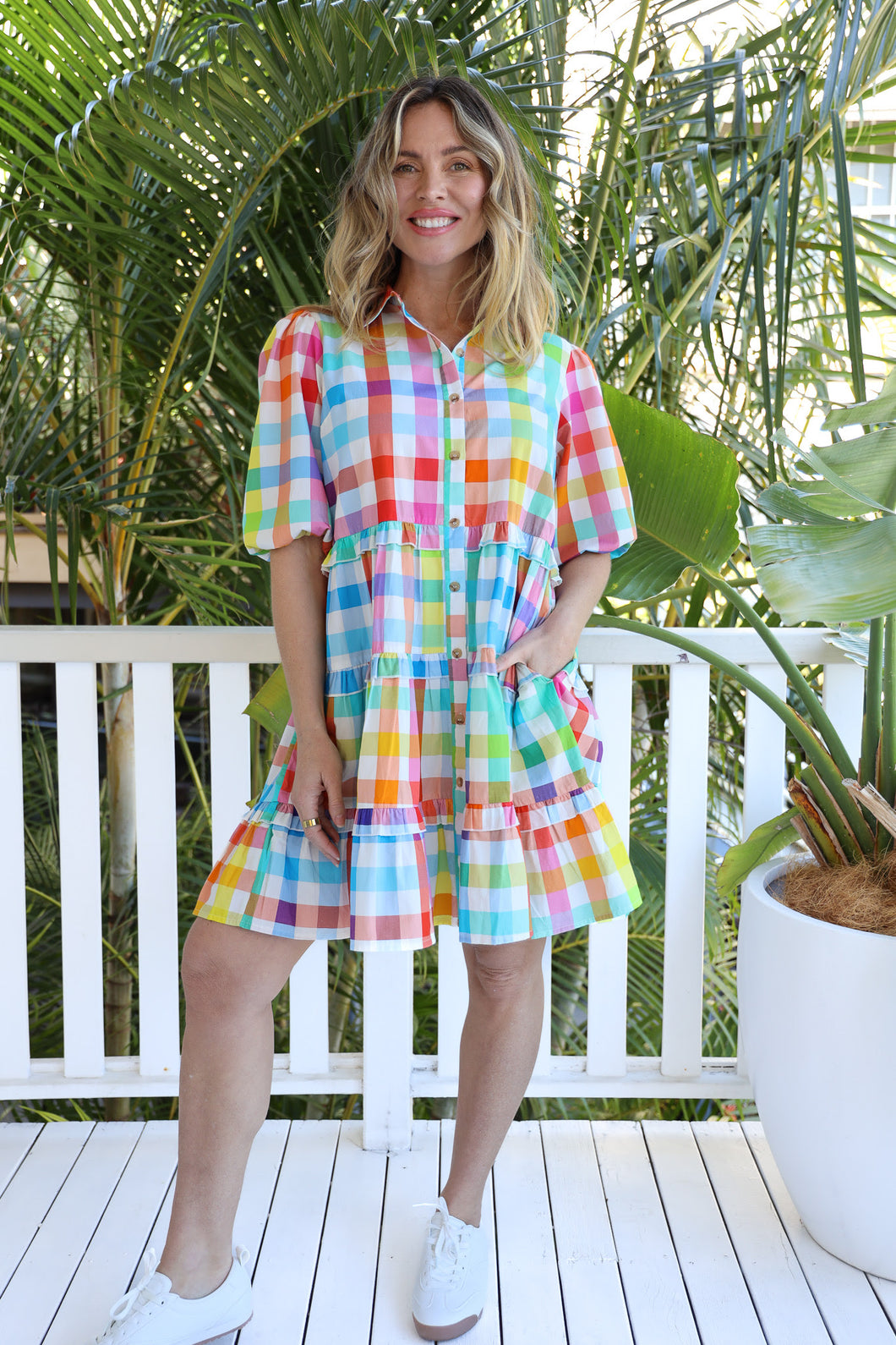 Gelato Check Dress