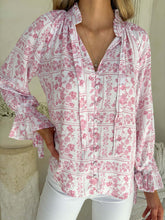 Load image into Gallery viewer, Palos Blouse - Petal &amp; Poise Print
