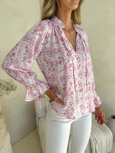 Load image into Gallery viewer, Palos Blouse - Petal &amp; Poise Print
