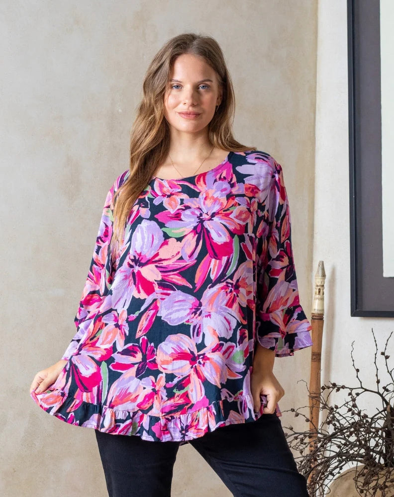 Felicity Top - Lilac Floral