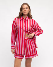 Load image into Gallery viewer, RED RENATA STRIPE SHIRT

