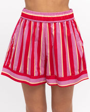 Load image into Gallery viewer, RED RENATA STRIPE SHORTS
