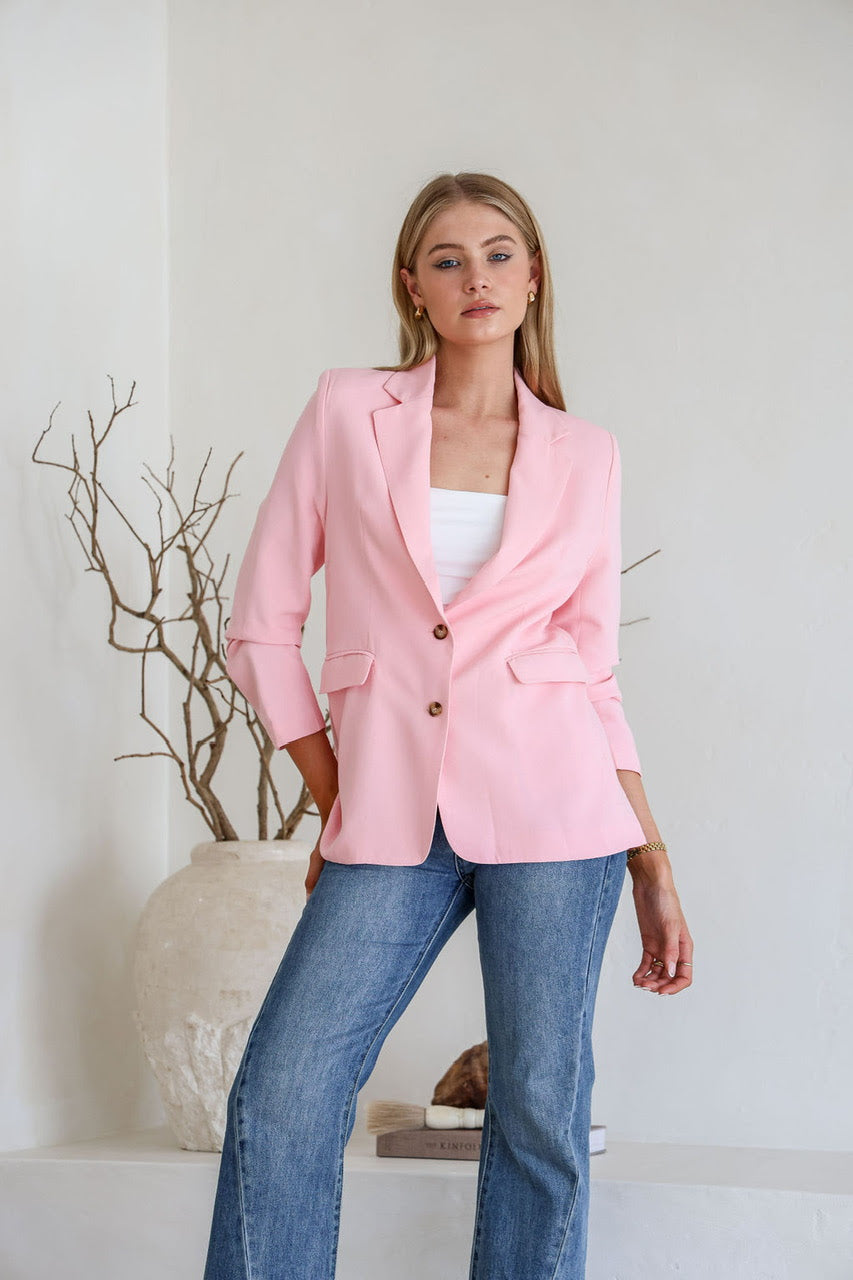 Pastel Blazer - Pink