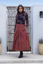 Load image into Gallery viewer, Cotton Pinstripe Skirt
