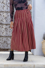 Load image into Gallery viewer, Cotton Pinstripe Skirt
