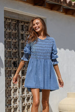 Load image into Gallery viewer, Cuff Denim Dress
