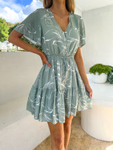 Load image into Gallery viewer, Jade Button Dress - Cyprus Print
