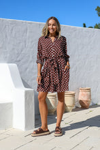Load image into Gallery viewer, Chocolate Polka Dot Dress
