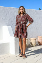 Load image into Gallery viewer, Chocolate Polka Dot Dress
