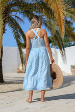 Load image into Gallery viewer, Powder Blue Polka Dot Dress
