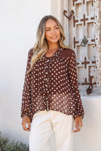 Load image into Gallery viewer, Georgette Ruffle Trim Top
