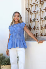Load image into Gallery viewer, Positano Stripe Dobby Top
