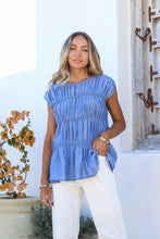 Load image into Gallery viewer, Positano Stripe Dobby Top
