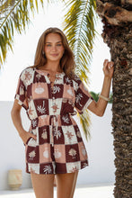 Load image into Gallery viewer, Chocolate / Blush Playsuit
