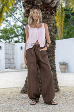 Load image into Gallery viewer, Lace Trim Pintuck Top - Soft Pink
