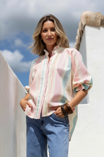 Load image into Gallery viewer, Sorrento Blouse- Gelato Stripe
