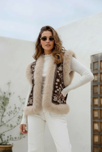 Load image into Gallery viewer, Sierra Fur Trim Vest - Chocolate
