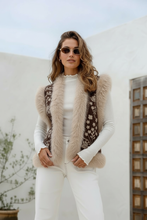 Load image into Gallery viewer, Sierra Fur Trim Vest - Chocolate

