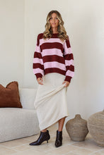 Load image into Gallery viewer, Brady Knit Jumper - Wine / pink
