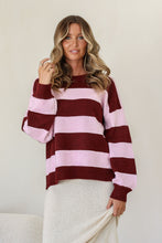 Load image into Gallery viewer, Brady Knit Jumper - Wine / pink
