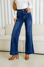 Load image into Gallery viewer, Dark Wash Patch Pocket Jeans
