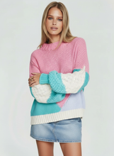 Load image into Gallery viewer, Penelope Knit Jumper - Pink / Green/ Cream
