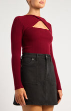 Load image into Gallery viewer, Front Twist Neckline Knit Top
