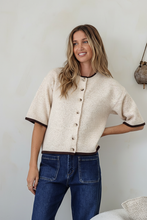Load image into Gallery viewer, Sawyer Knit Cardi - Latte / Choc
