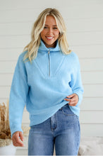 Load image into Gallery viewer, Zip Knit Jumper - Light Blue
