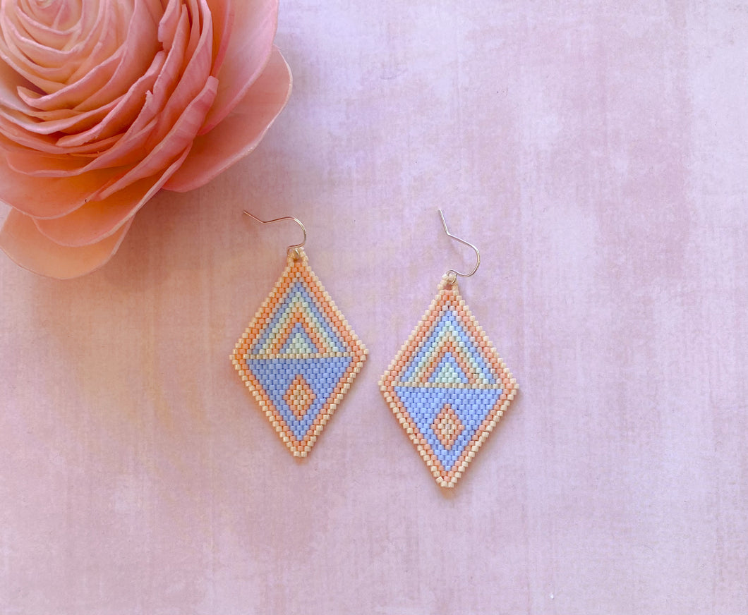 Pastel Beaded Earrings