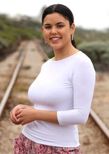 Load image into Gallery viewer, Boat Neck Top White
