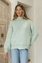 Load image into Gallery viewer, Billie Knit Jumper - Sage and White
