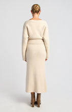 Load image into Gallery viewer, Boat Neckline Fluffy Relax Fit Knit Top - Oatmeal

