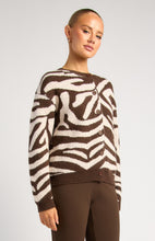 Load image into Gallery viewer, Zebra Print Button Up Cardigan
