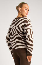 Load image into Gallery viewer, Zebra Print Button Up Cardigan
