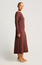 Load image into Gallery viewer, Asymmetric Button Up Hem Details Knit Dress
