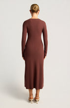Load image into Gallery viewer, Asymmetric Button Up Hem Details Knit Dress
