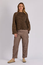 Load image into Gallery viewer, Hem Detail Jumper - Speckled Chocolate
