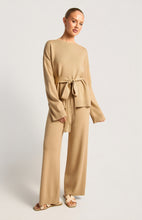 Load image into Gallery viewer, Boat Neckline Relax Fit Knit Top - Camel

