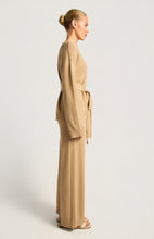 Load image into Gallery viewer, Boat Neckline Relax Fit Knit Top - Camel

