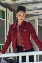 Load image into Gallery viewer, Corduroy Jacket Cabernet
