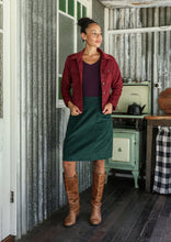 Load image into Gallery viewer, Corduroy Jacket Cabernet
