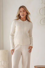 Load image into Gallery viewer, Darling Mayfair Rib Knit Top – Ivory
